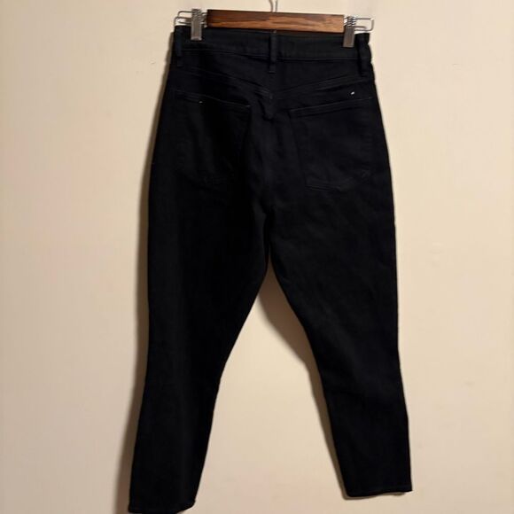 NWT Abercrombie & Fitch Curve Love High Rise Skinny Jean Black- Size 4 (27R) - Picture 5 of 8